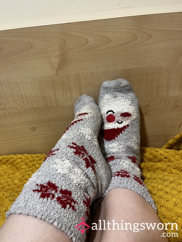 Well Worn Christmas Fluffy Socks