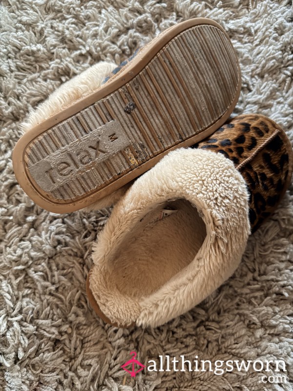Well Worn Pair Of Slippers