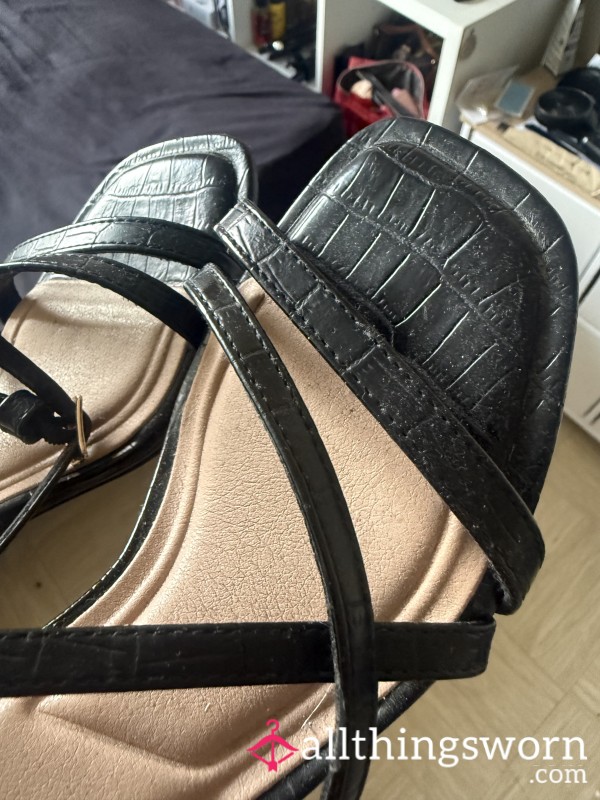 👠 Well-Worn Clubbing Heels – Genuine Heavy Use 👠