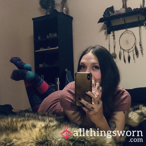 Well-Worn Color Pop Knee High Socks — 24 Hours Of Witchy Wear