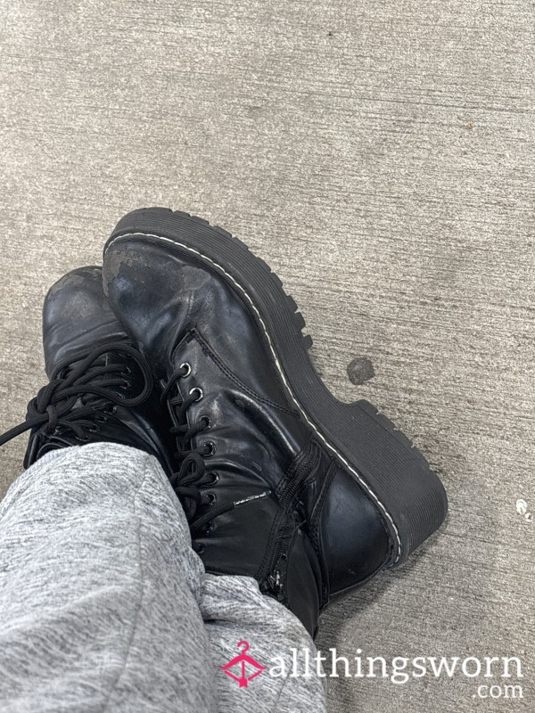 Well Worn Combat Boots