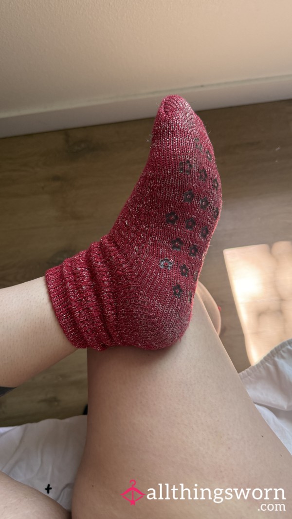 Well Worn Cozy Socks With Fluffy Balls