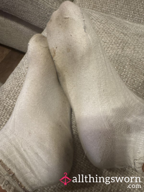 Well Worn Cream Socks