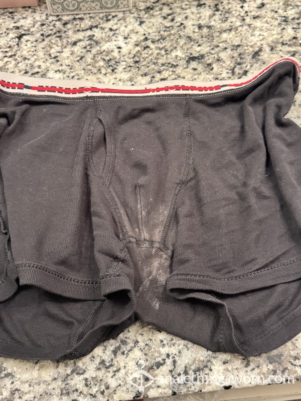 Well-Worn C*m And A** Boxer Briefs