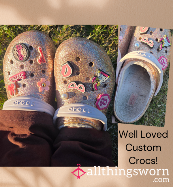 Well Worn Custom Barbie Crocs!