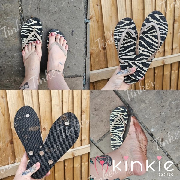 Well Worn Dirty Flip Flops 🩴