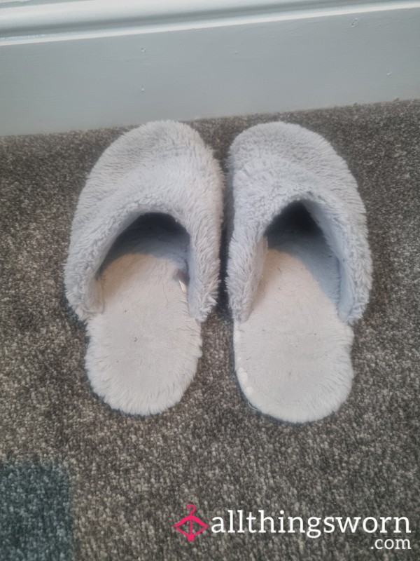 Well Worn Dirty Fluffy Slippers