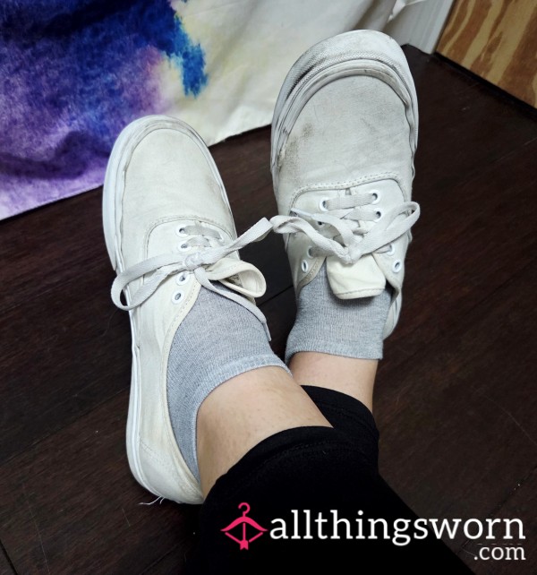 Well Worn Dirty White Vans