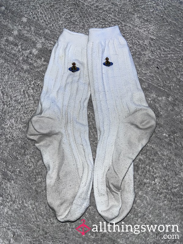 Well Worn, Dirty White Vivienne Westwood Crew Socks