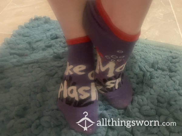 Well-worn Disney Ankle Socks