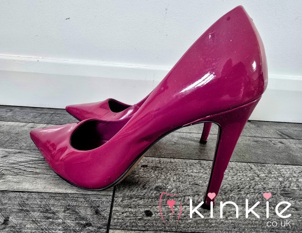 Well Worn Electric Pink Court Heels For You Foot Fetish Lovers - Really Smell Of Me ! - Used In Alot Of My Content