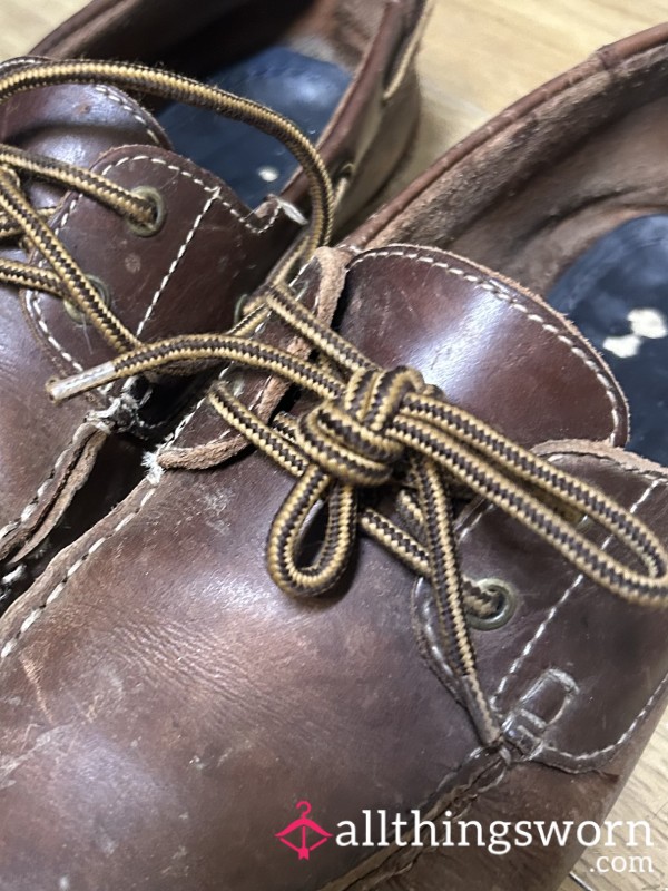 Well Worn Farmer Shoes ,you Want Well Worn And Sweaty Shoes With A Hole Too Then Your In The Right Place I Can Even Wear Em Barefoot For You