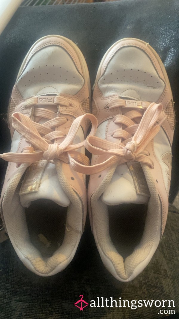 Well Worn Fila Trainers
