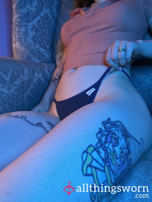 Well-Worn - “Finetoo” Navy Blue Thong 👙