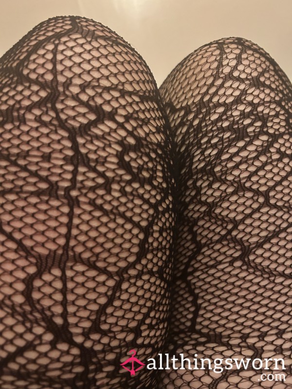 Well Worn Fishnet Pantyhose.