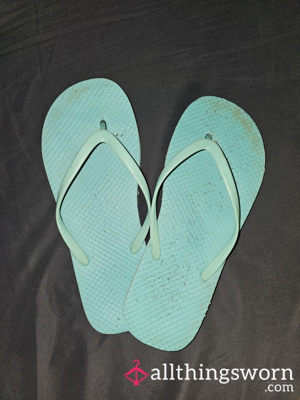 Well-worn Flip Flops
