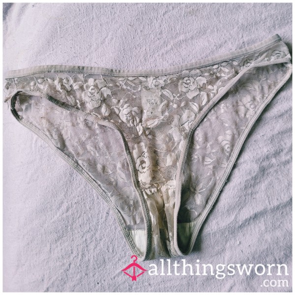 Well Worn Flowers Lace Panties