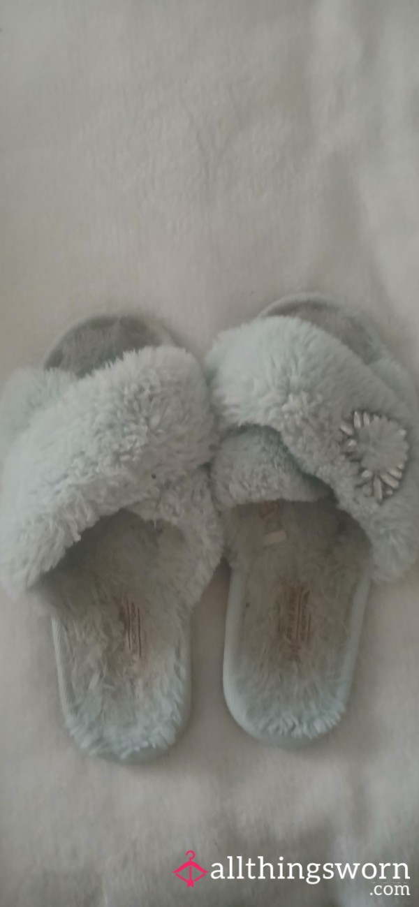 Well Worn Fluffy Slippers