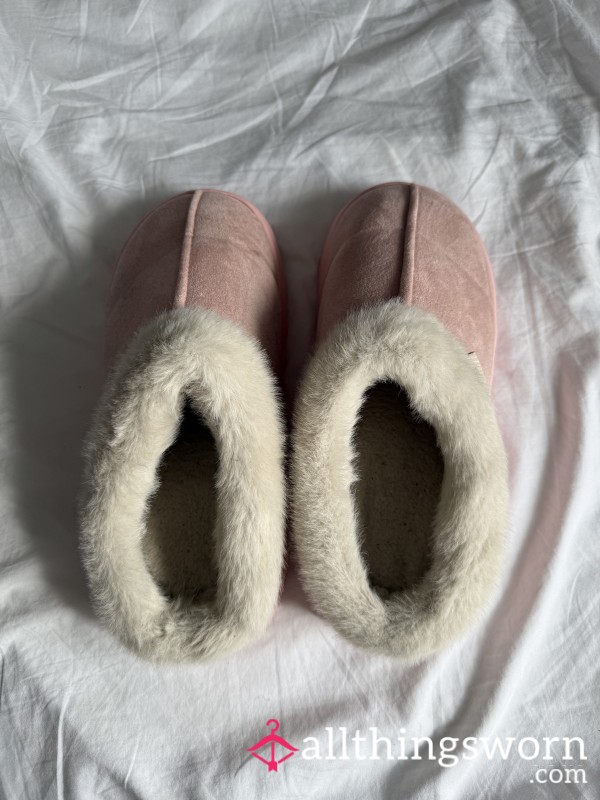 Well Worn Fluffy Slippers