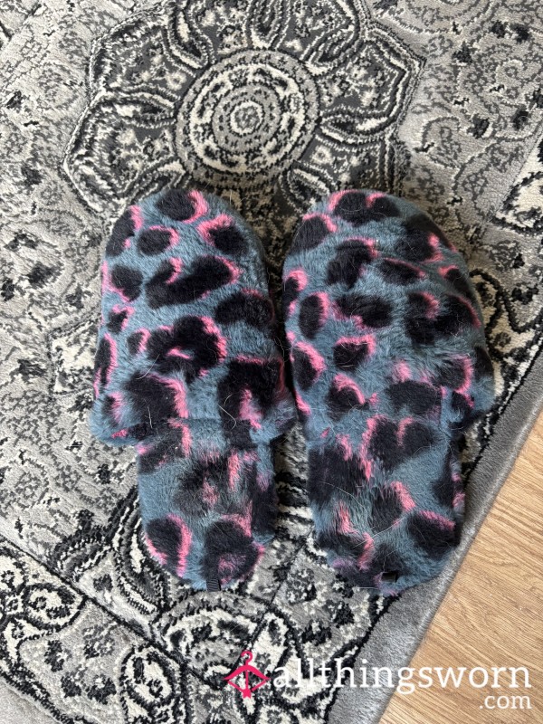 Well Worn Fluffy Slippers