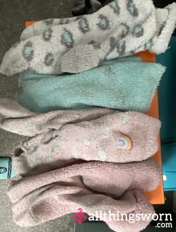 Well Worn Fluffy Socks