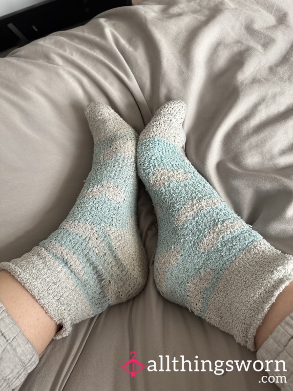 Well-worn Fluffy Socks - Dirty, Soft & Full Of Scent