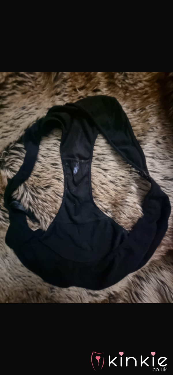 SOLD- Well Worn Full Back Black Panties