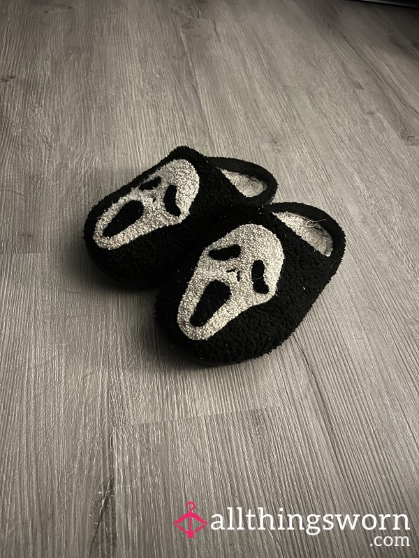 Well Worn Ghostface Slippers