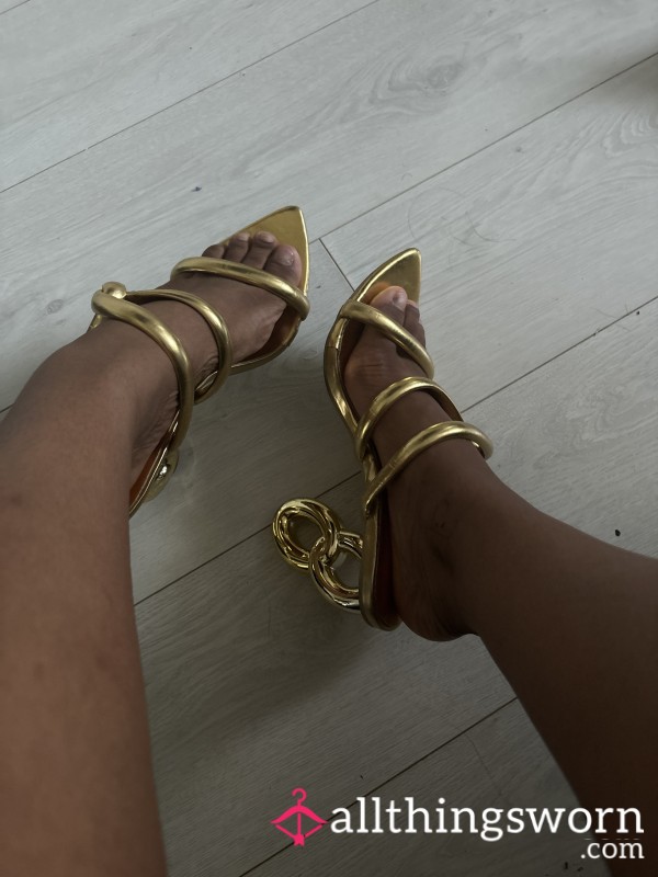 Well Worn Gold Heels