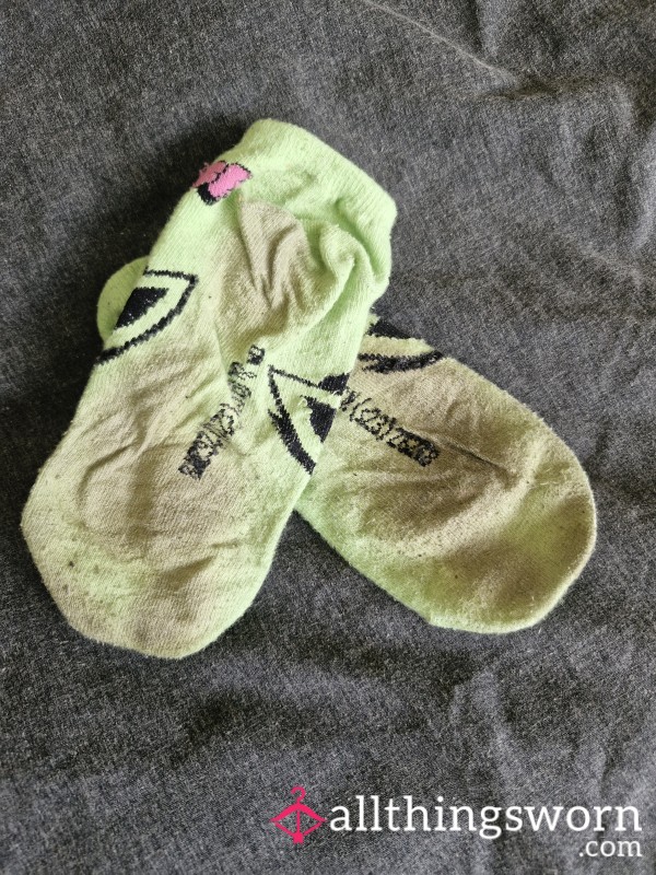 Well Worn Green Character Socks