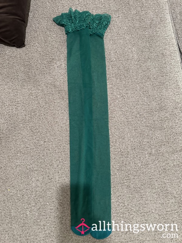 Well Worn Green Stockings