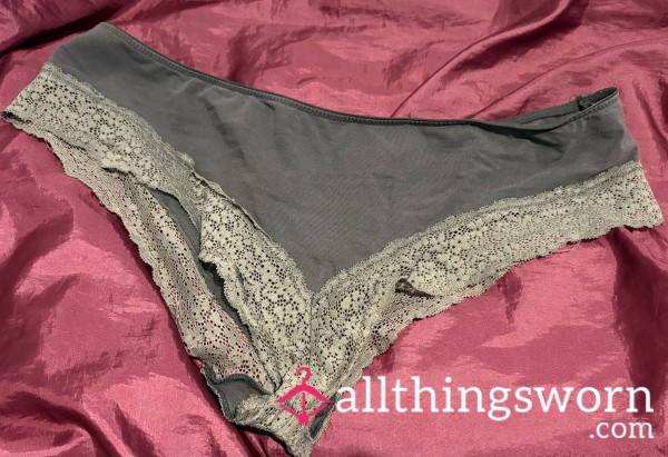 Well Worn Grey Cotton Bikini Briefs
