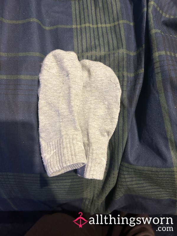 Well Worn Grey Quarter Length Sock