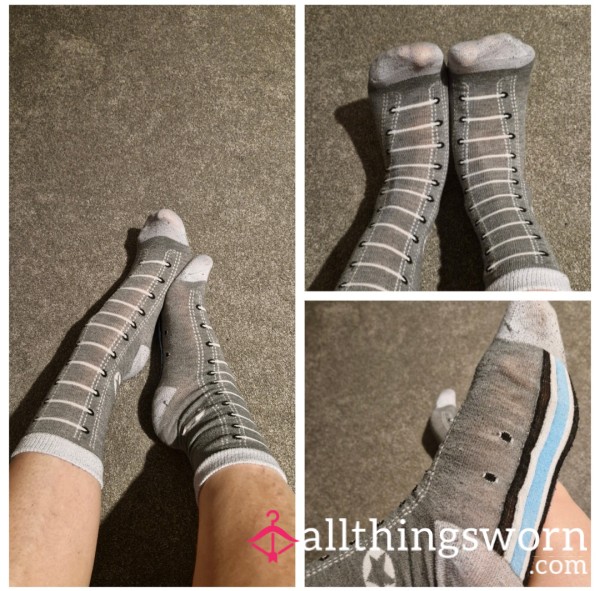 Well Worn Grey Socks