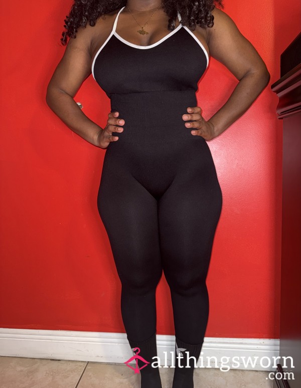Well Worn Black Jumpsuit Well Worn Black One Piece Tracksuit