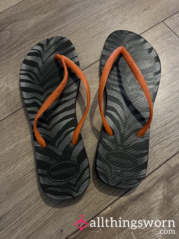 Well Worn Havaianas Flip Flops