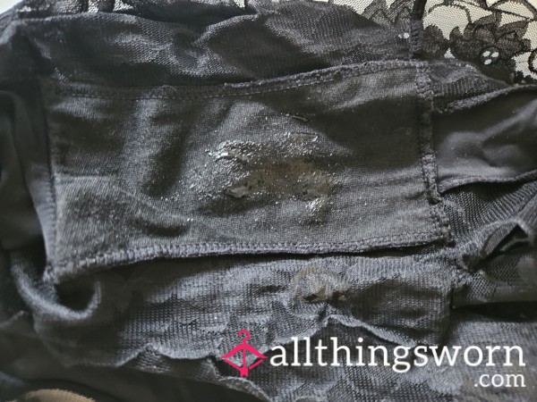 Well Worn Heavily Scented Silk And Lace Panties Still Damp And Ready To Post.