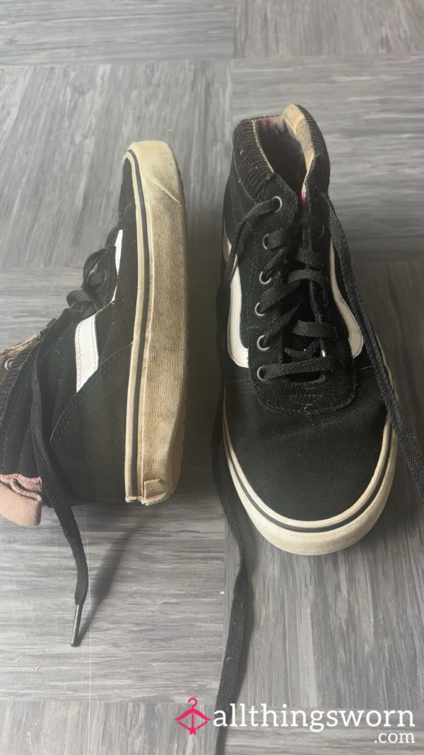 Well-worn Heel Worn Down Vans Trainers