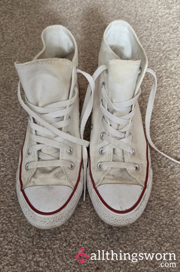 Well Worn High Top Converse - UK 5.5