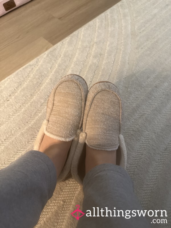 Well Worn House Slippers