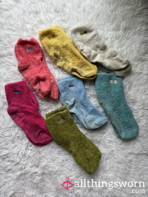 Well Worn Fuzzy House Socks