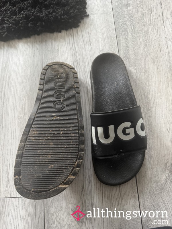 Well Worn Hugo Boss Sliders