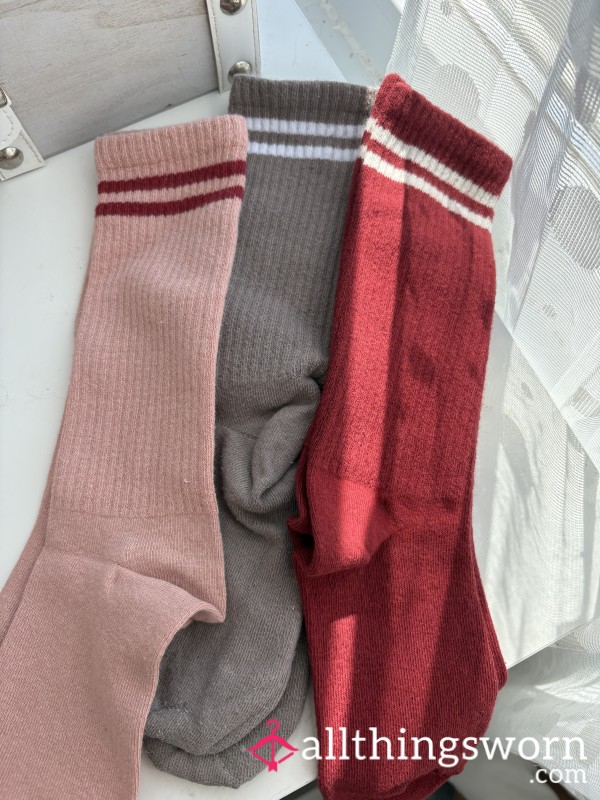 Well-Worn Knee-High Socks – Cozy, Cute & Intimately Used