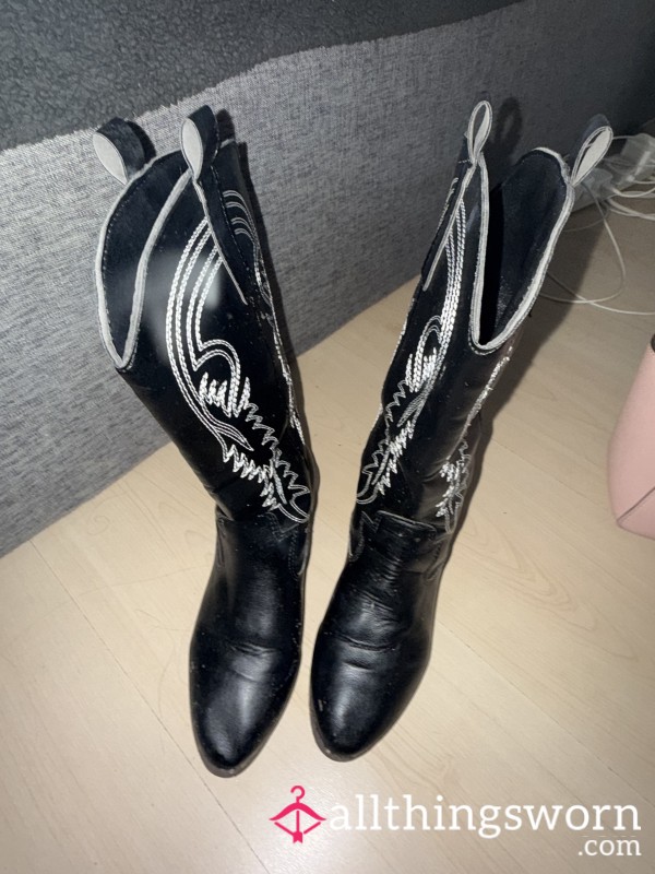 Well-Worn Leather Cowboy Boots 🤠 Lived In & Loved