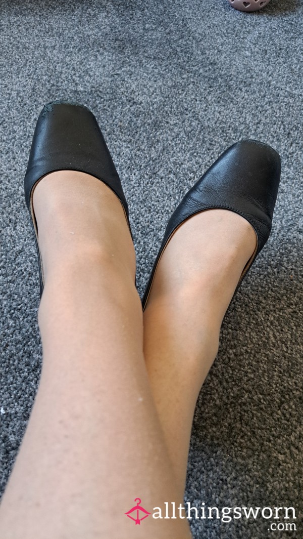 Well Worn, Leather Uniform Shoes.
