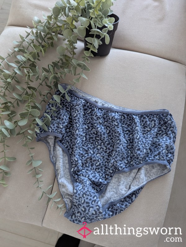 MILF / Nurse Well Worn Leopard Print Full Breifs