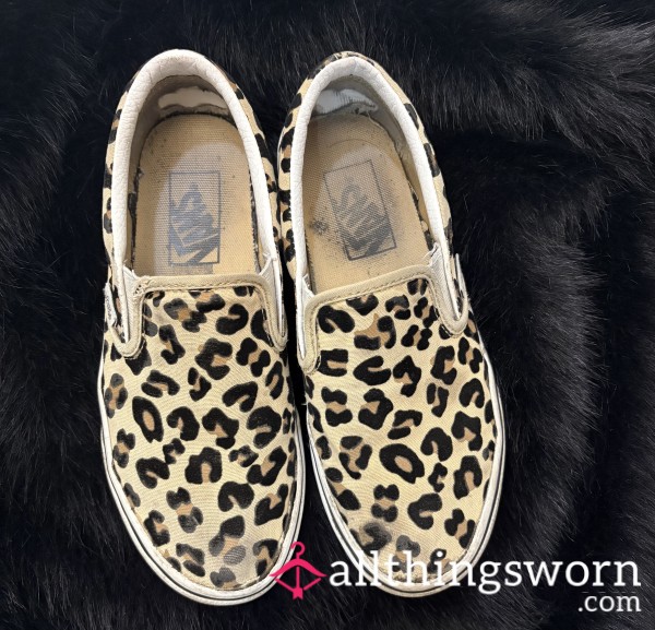 Well Worn Leopard Vans