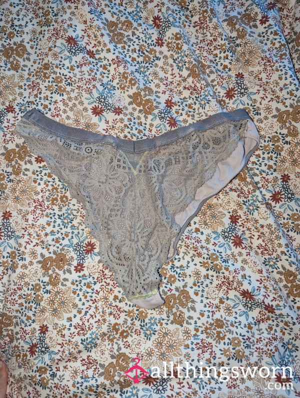 Well Worn Lilac Lacy Panties