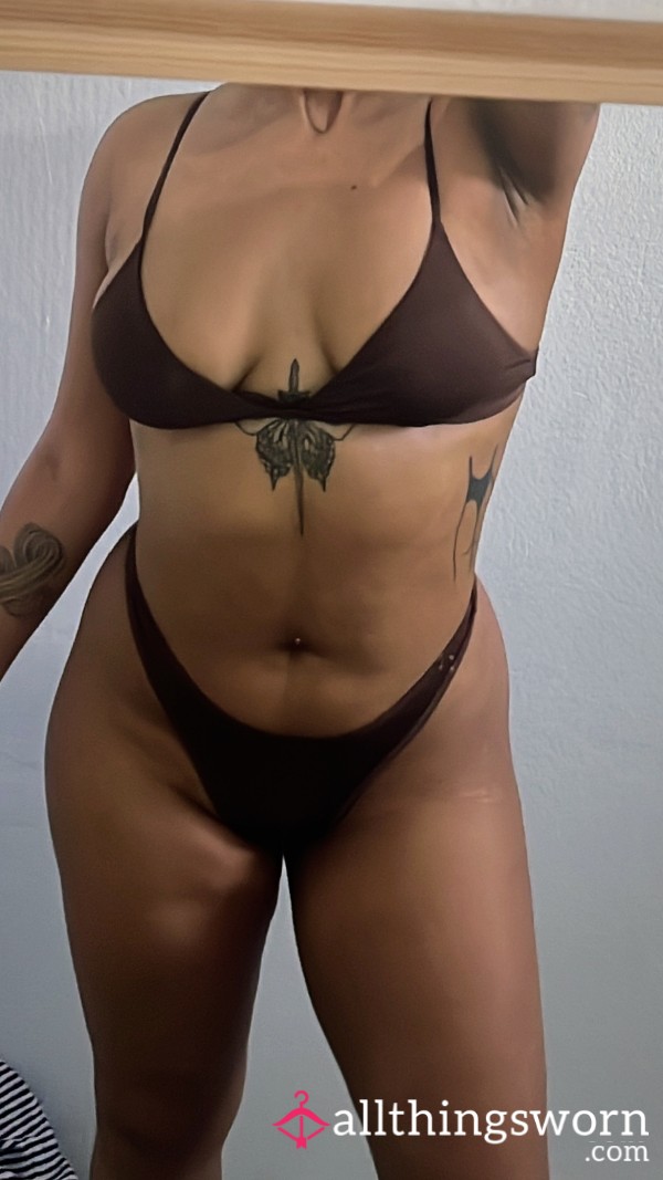 Well Worn Lingerie Set Thong