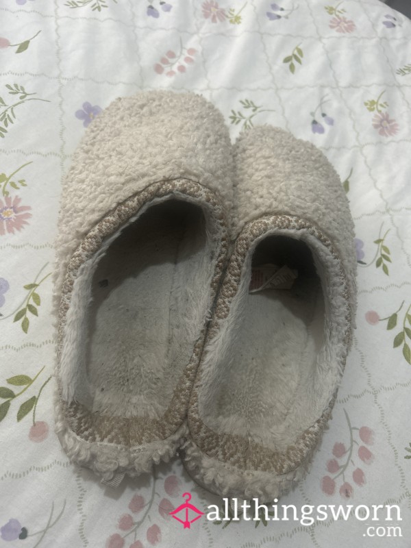 Well Worn & Loved Fluffy Slippers